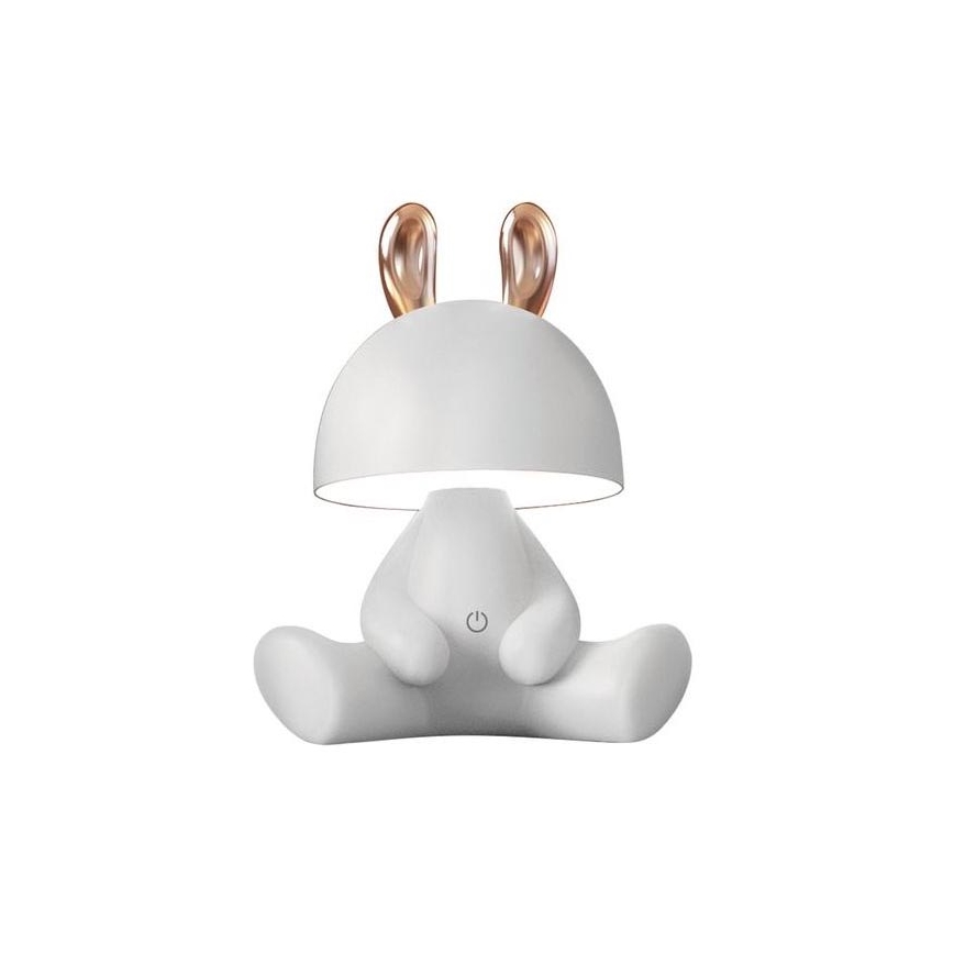 Zuma Line KDR-6301-WH - Lampada da tavolo a LED per bambini BUNNY LED/3W/230V	lepre bianca