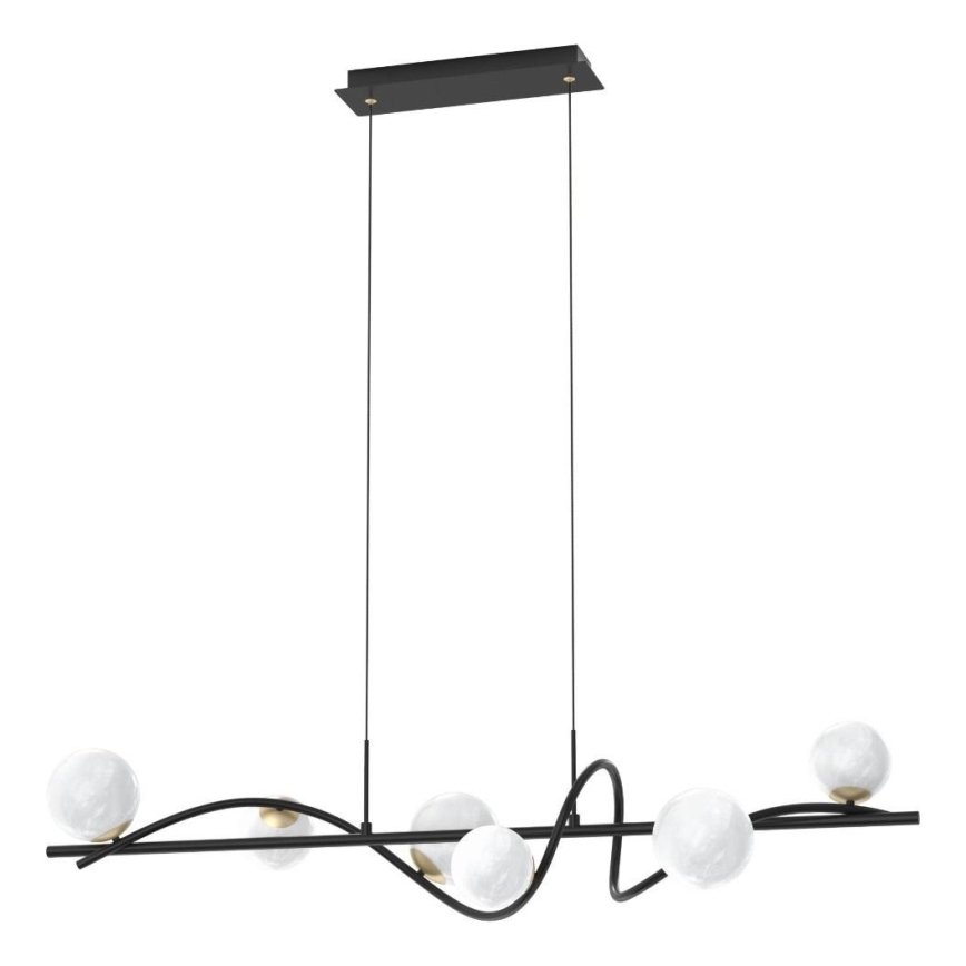 Zuma Line - Lampadario a sospensione con filo 6xG9/3,5W/230V nero