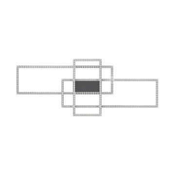 Zuma Line - LED Plafoniera di cristallo dimmerabile LED/52W/230V 2700-6000K nero + telecomando