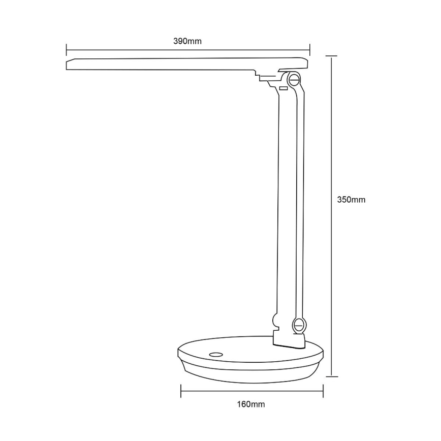 Zuma Line - Lampada da tavolo LED LED/5W/230V 3000-6000K nero